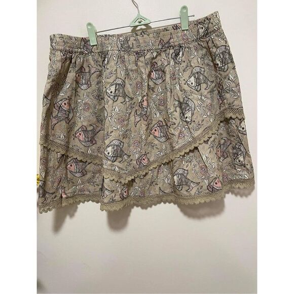 Anthropologie x Let Me Be Kenna Mini Skirt Size 10P - Picture 4 of 9